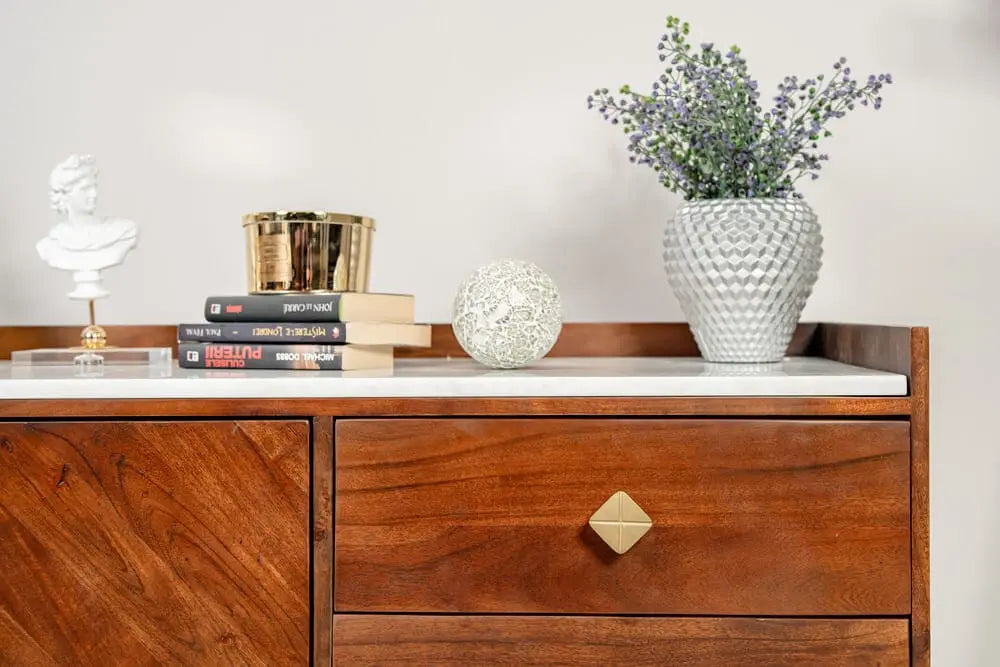 Comodă Dado din lemn de acacia 150 x 45 x 75 cm AMB