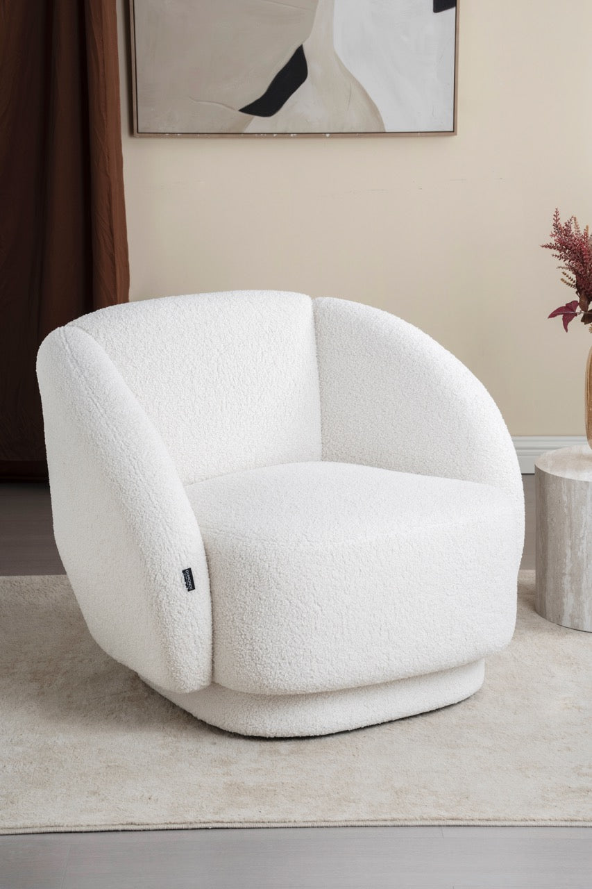 Fotoliu dumonde tapitat Gri modern Dante 85x88cm ULK