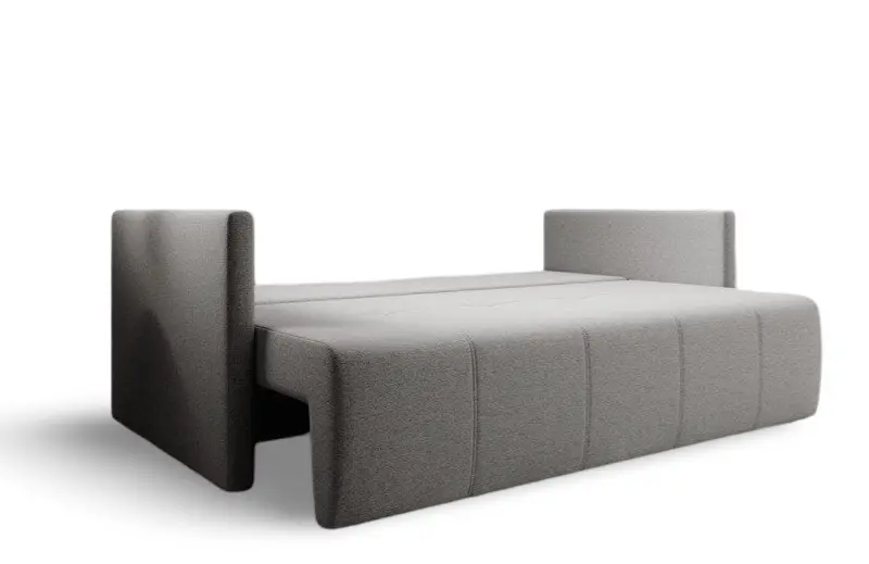 Canapea extensibilă dumonde cu ladă de depozitare si sezut confortabil din spuma HR, Malta New Grey 210x100 cm Fabrica