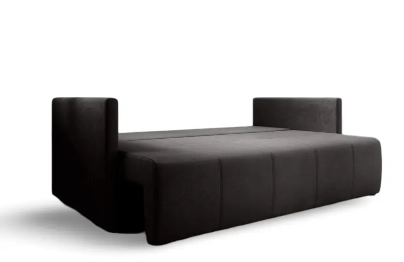 Canapea extensibilă dumonde cu ladă de depozitare si sezut confortabil din spuma HR, Malta Antracit 210x100 cm Fabrica