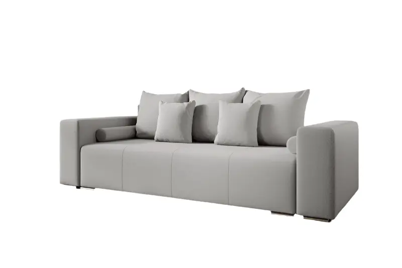 Canapea extensibilă dumonde cu ladă de depozitare si sezut confortabil din spuma HR, Marbela New Grey 245x100 cm Fabrica