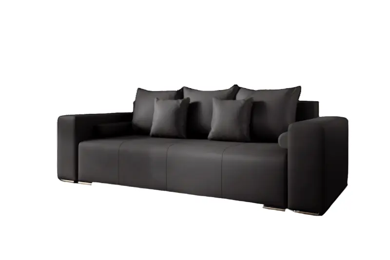 Canapea extensibilă dumonde cu ladă de depozitare si sezut confortabil din spuma HR, Marbela Antracit 245x100 cm Fabrica