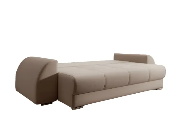 Canapea extensibilă dumonde cu ladă de depozitare si sezut confortabil din spuma HR, Verona Bej 260x100 cm Fabrica