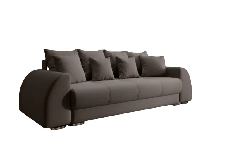 Canapea extensibilă dumonde cu ladă de depozitare si sezut confortabil din spuma HR, Verona Kaki 260x100 cm Fabrica
