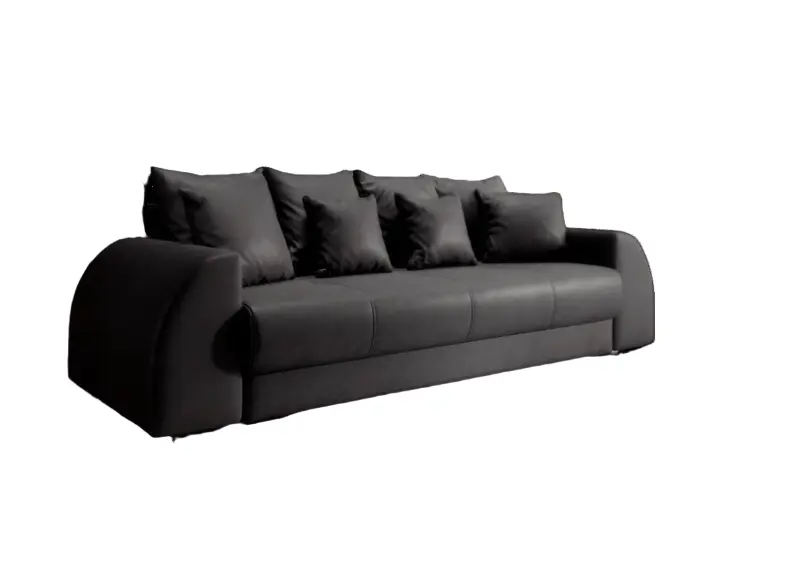Canapea extensibilă dumonde cu ladă de depozitare si sezut confortabil din spuma HR, Verona Antracit 260x100 cm Fabrica