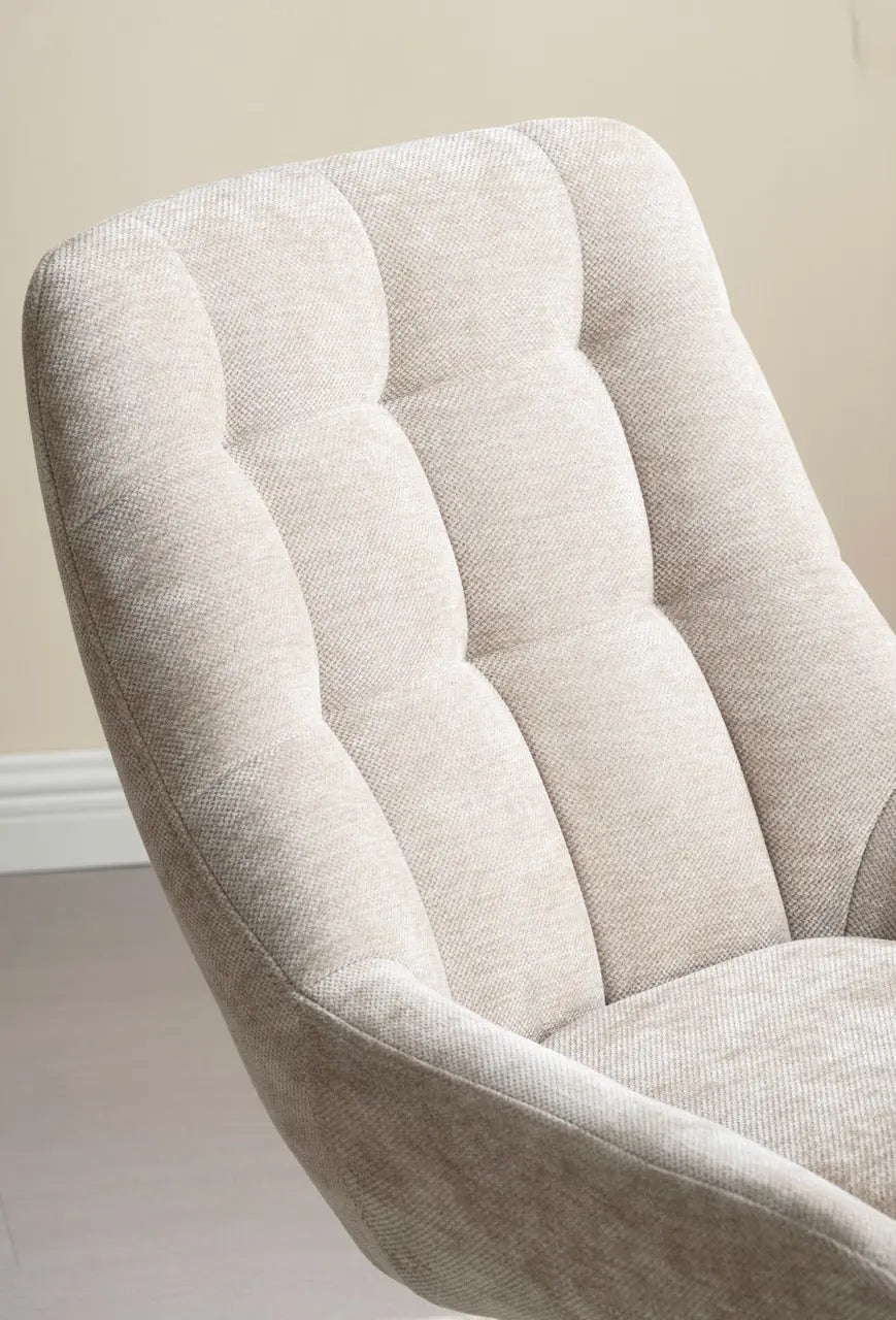 Fotoliu dumonde tapitat Bej modern Enzo 76x70cm ULK