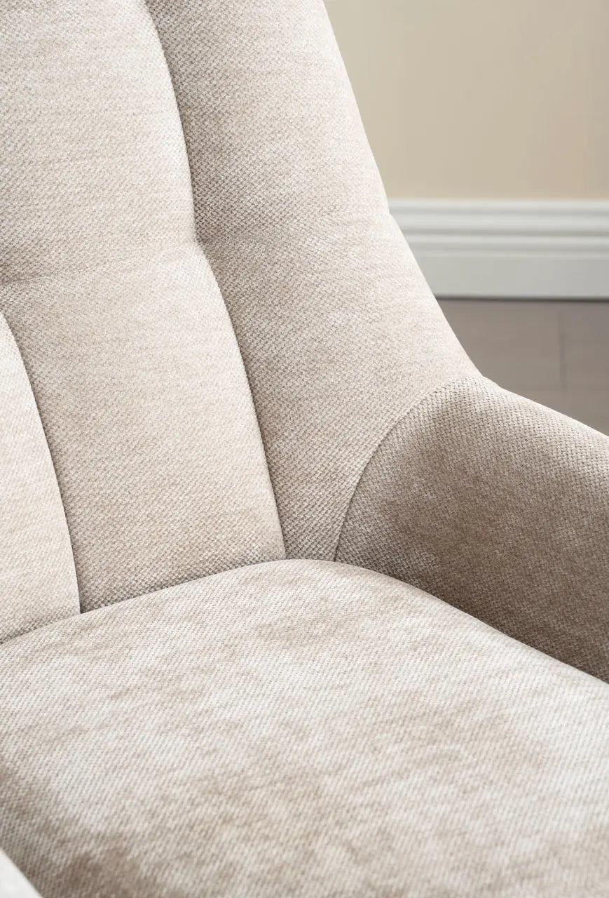 Fotoliu dumonde tapitat Bej modern Enzo 76x70cm ULK