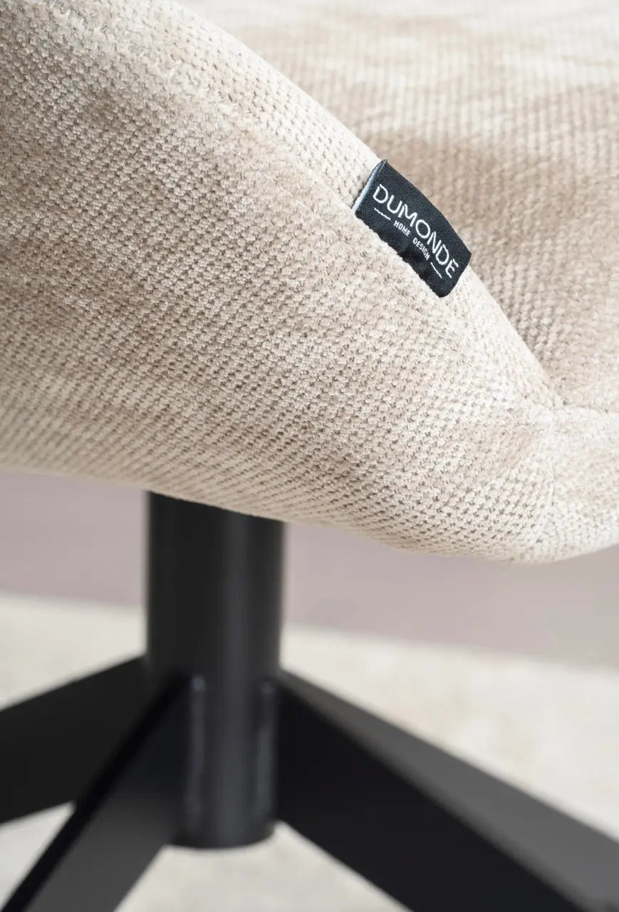 Fotoliu dumonde tapitat Bej modern Enzo 76x70cm ULK