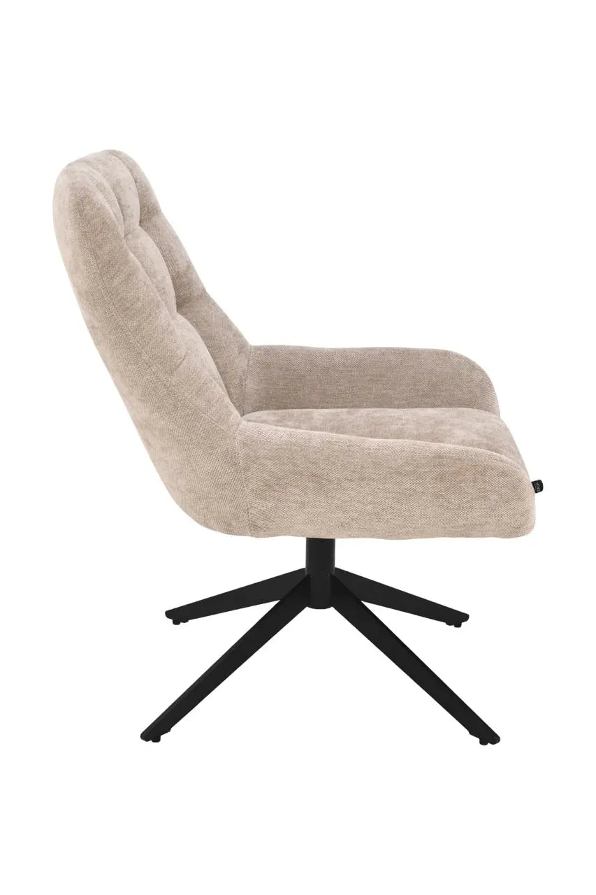 Fotoliu dumonde tapitat Bej modern Enzo 76x70cm ULK