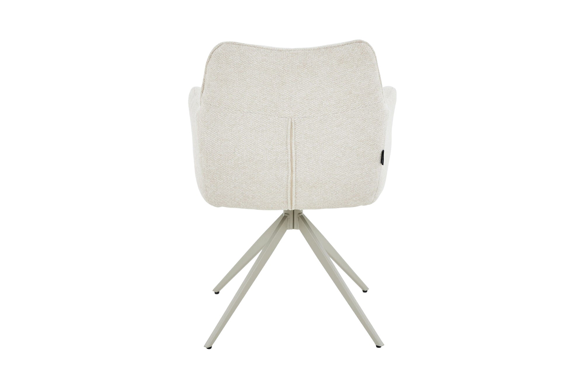 Scaun tapitat cu stofa si picioare metalice Guido 62x84 cm