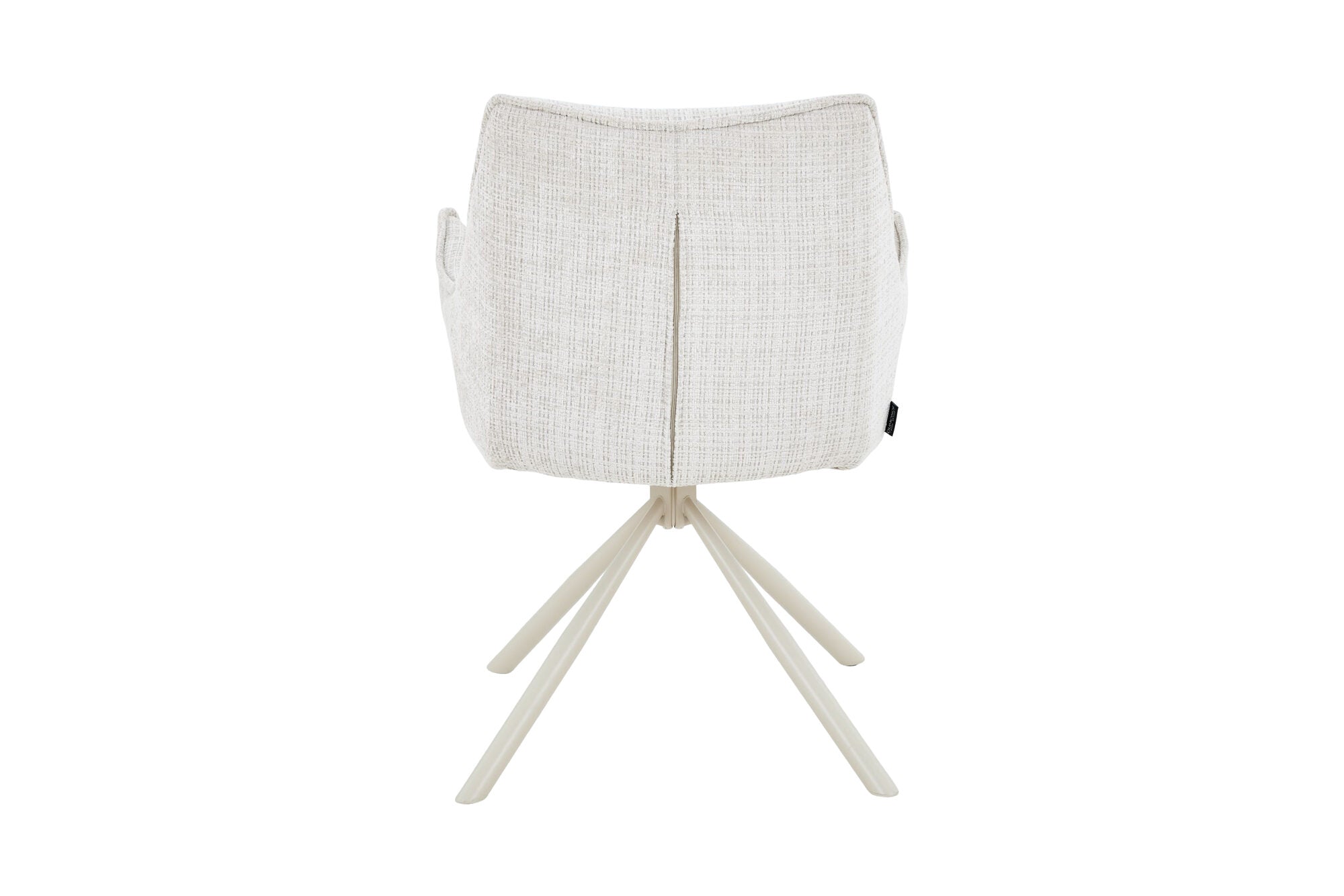 Scaun tapitat cu stofa si picioare metalice Loft 61x64 cm