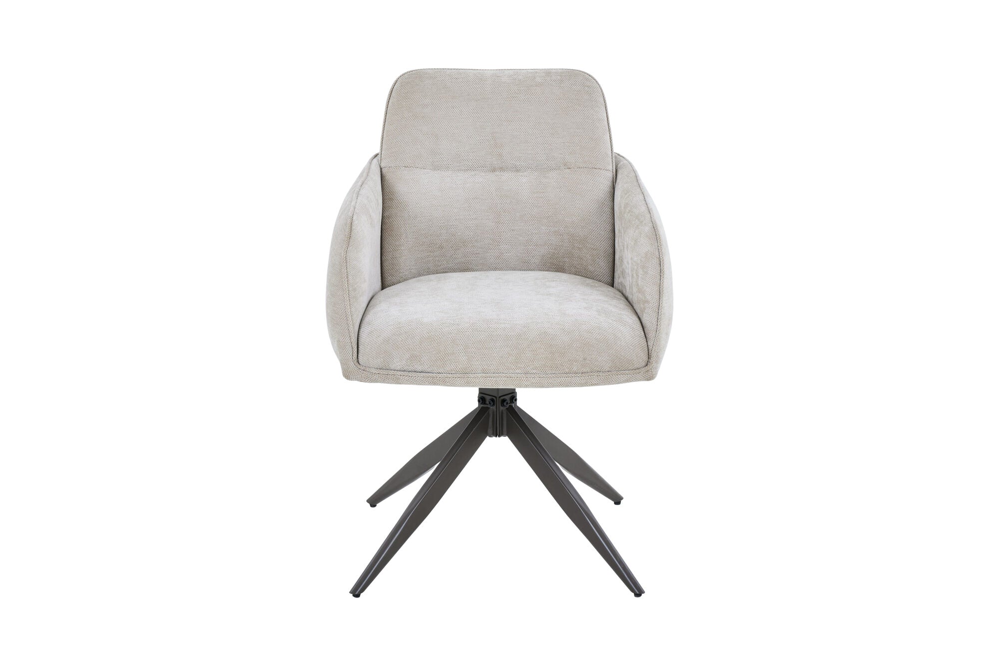 Scaun tapitat cu stofa si picioare metalice Nest 60x88 cm