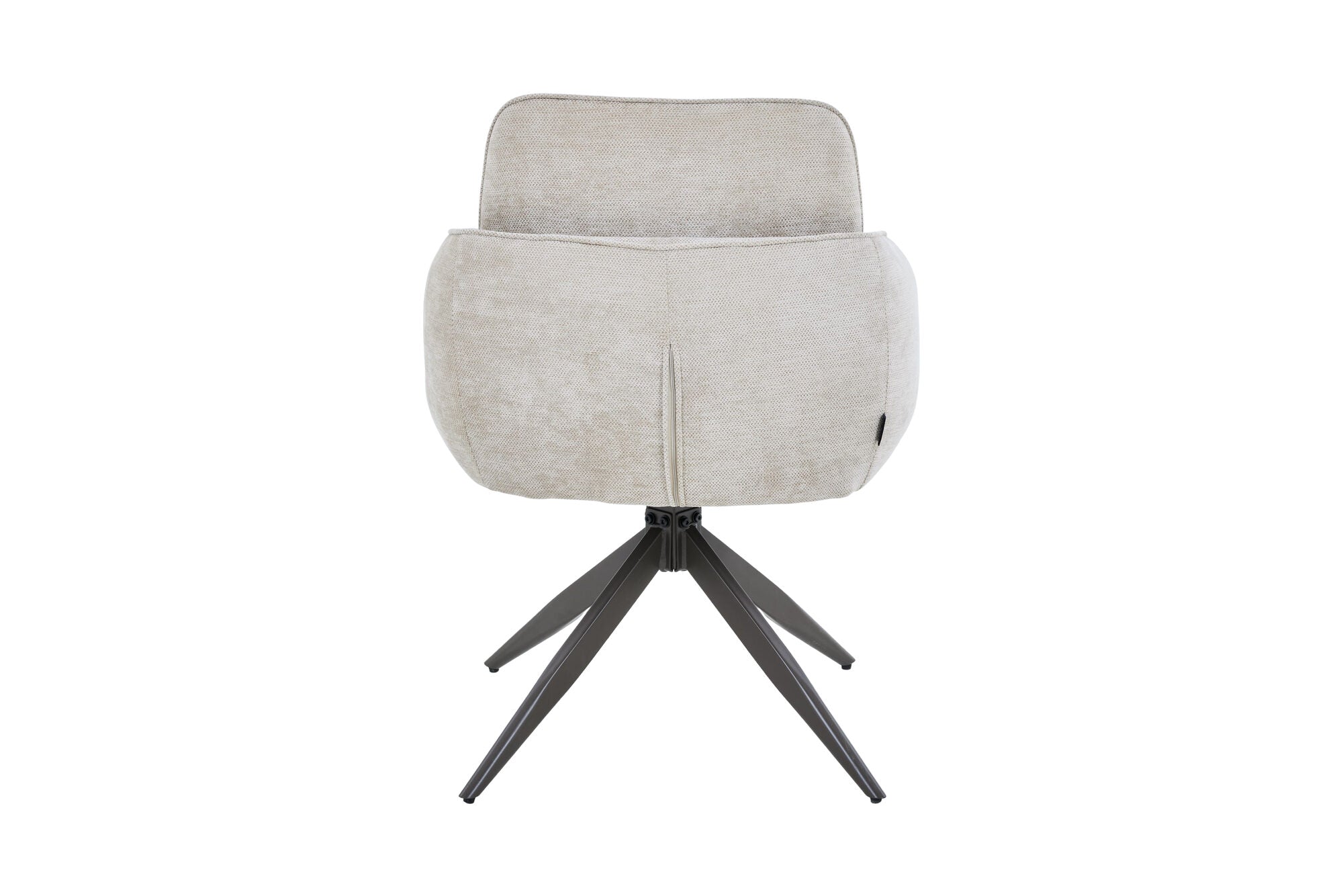 Scaun tapitat cu stofa si picioare metalice Nest 60x88 cm