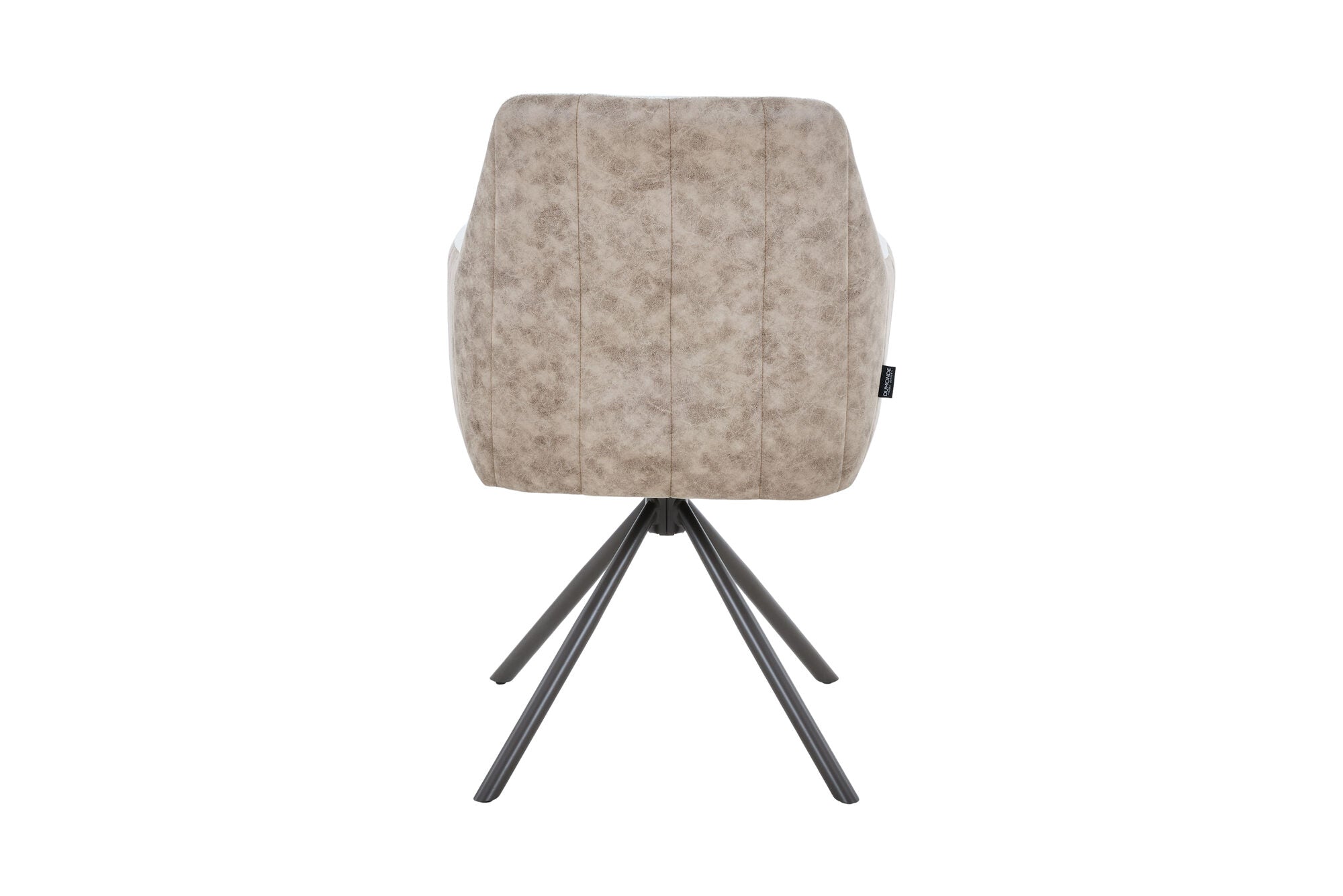 Scaun tapitat cu stofa si picioare metalice Noble 59x65 cm