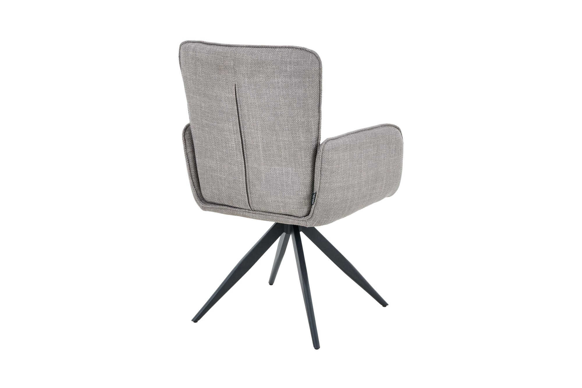 Scaun tapitat cu stofa si picioare metalice Flow 59x64 cm