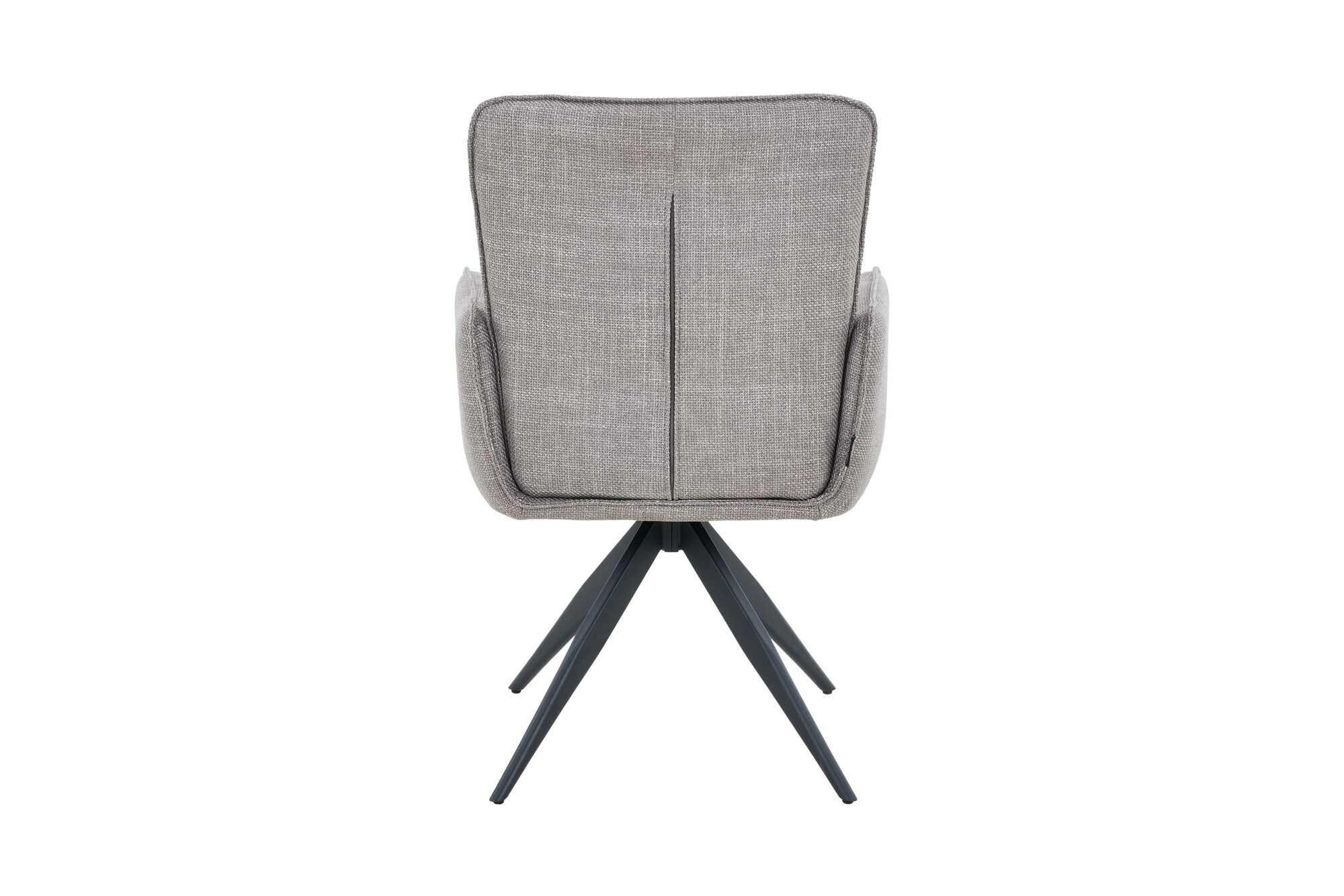 Scaun tapitat cu stofa si picioare metalice Flow 59x64 cm