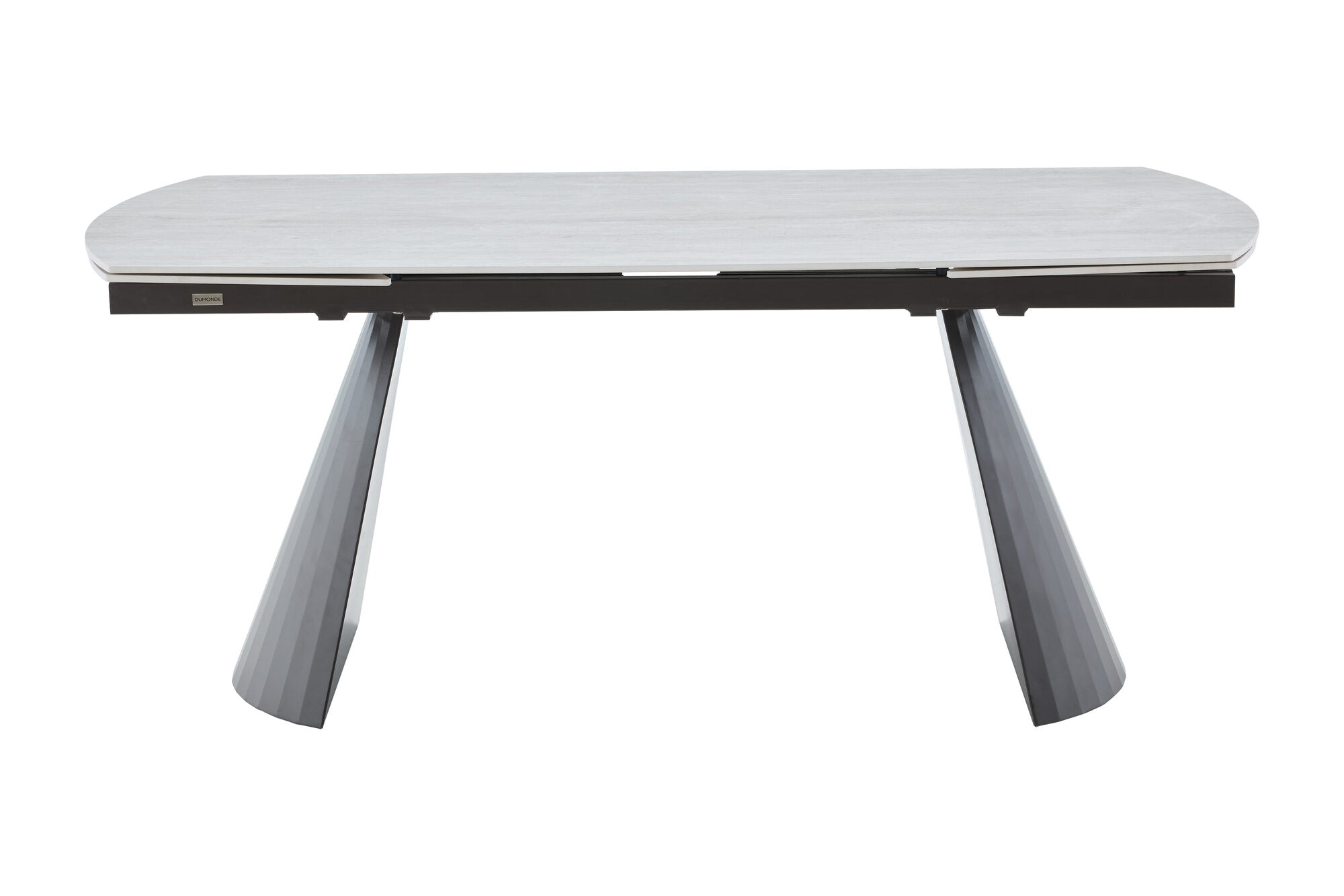 Masa extensibila dumonde cu picioare metalice si blat ceramic si blat ceramic Oslo 180-260x90 cm