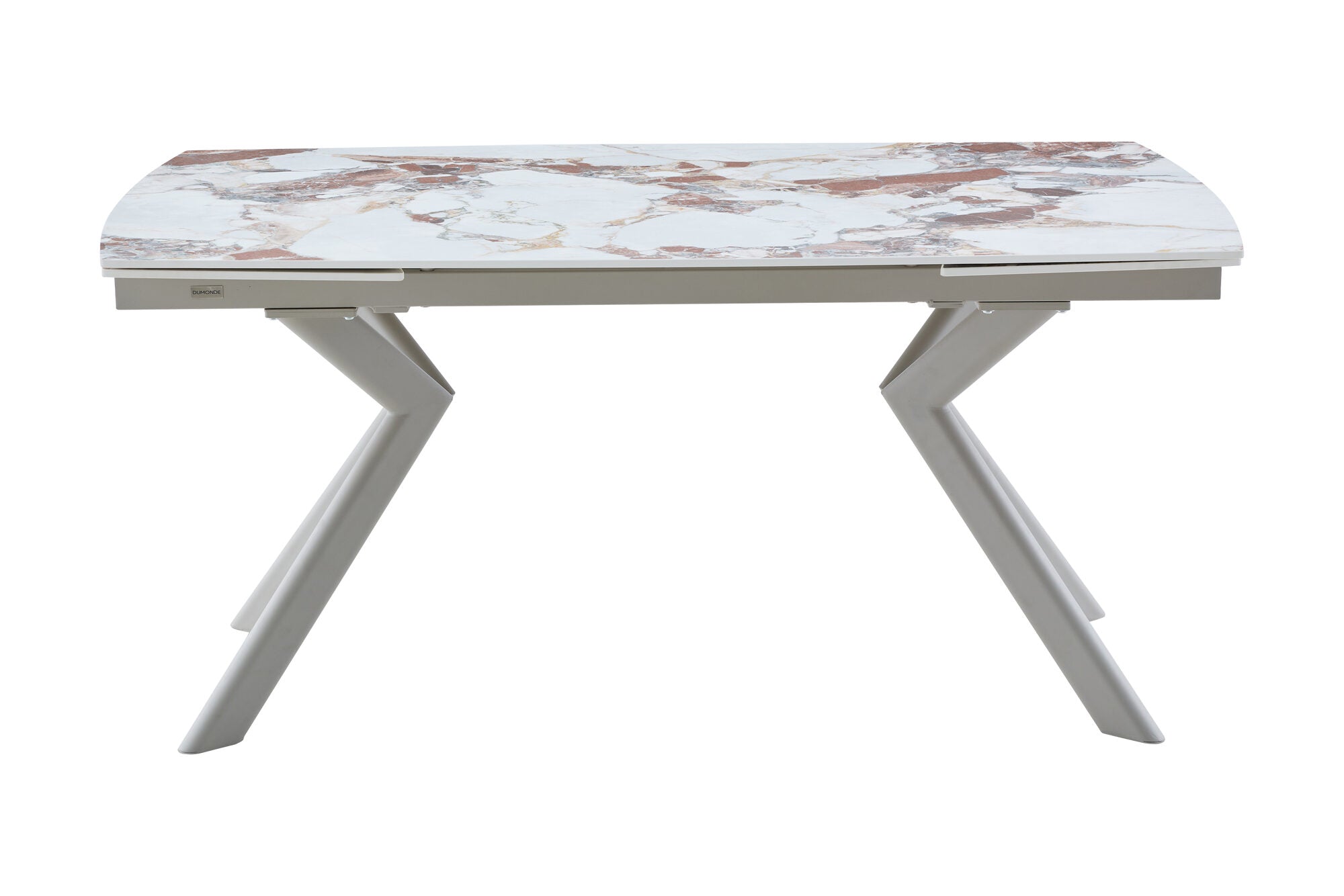 Masa extensibila dumonde cu picioare metalice si blat ceramic Solis 160-240x90 cm