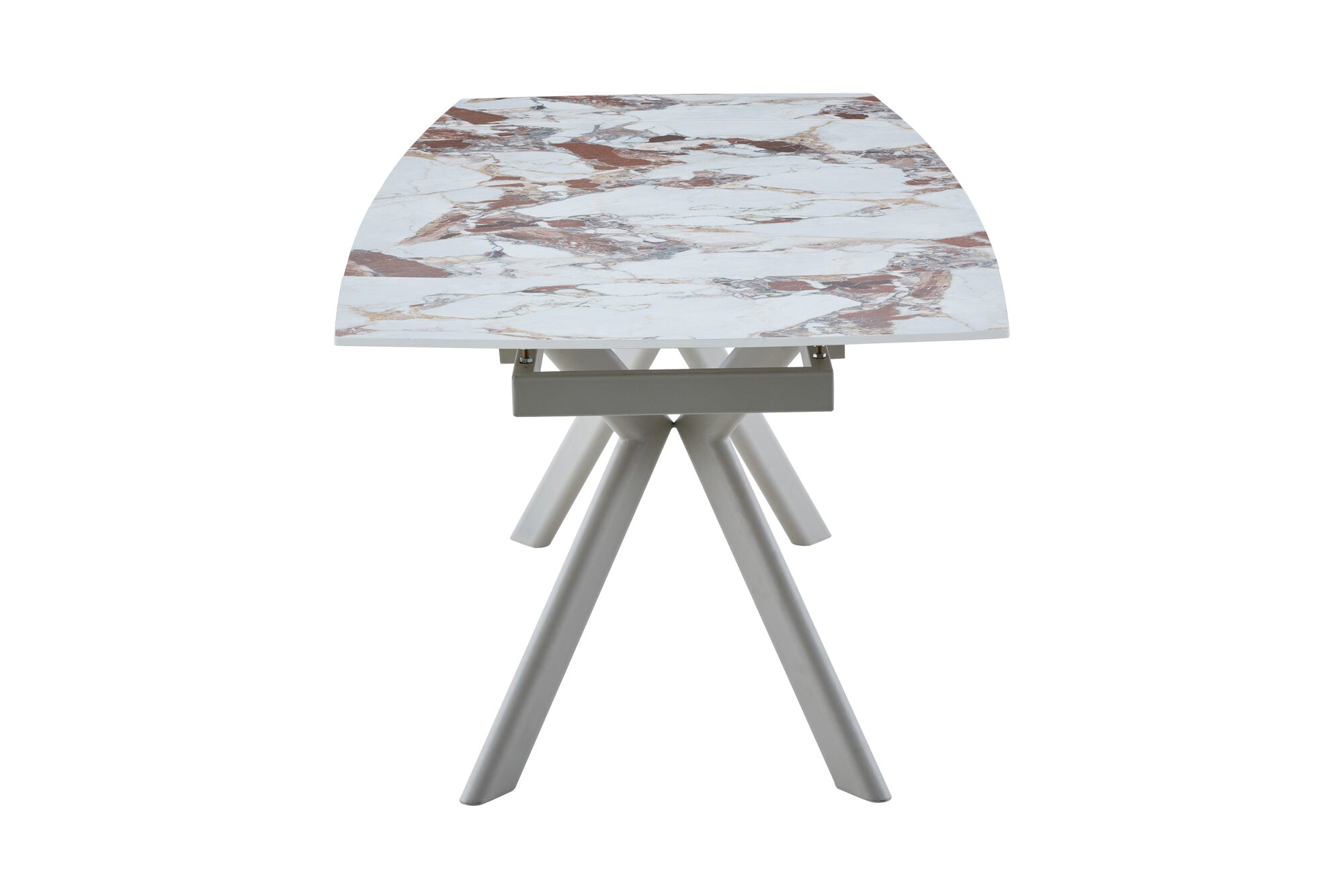 Set masa extensibila dumonde Solis 160-240x90 cm + 6 scaune Guido 62x84 cm