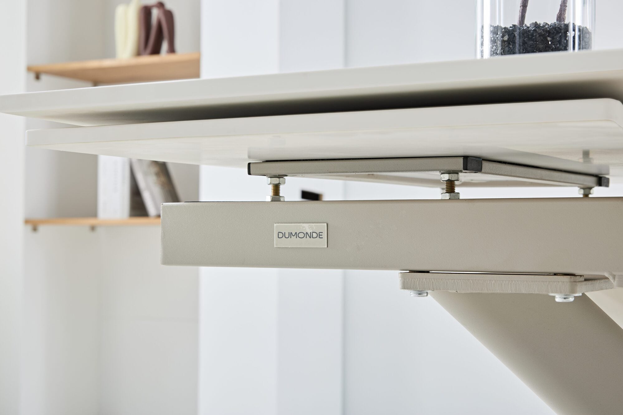 Masa extensibila dumonde cu picioare metalice si blat ceramic Solis 160-240x90 cm