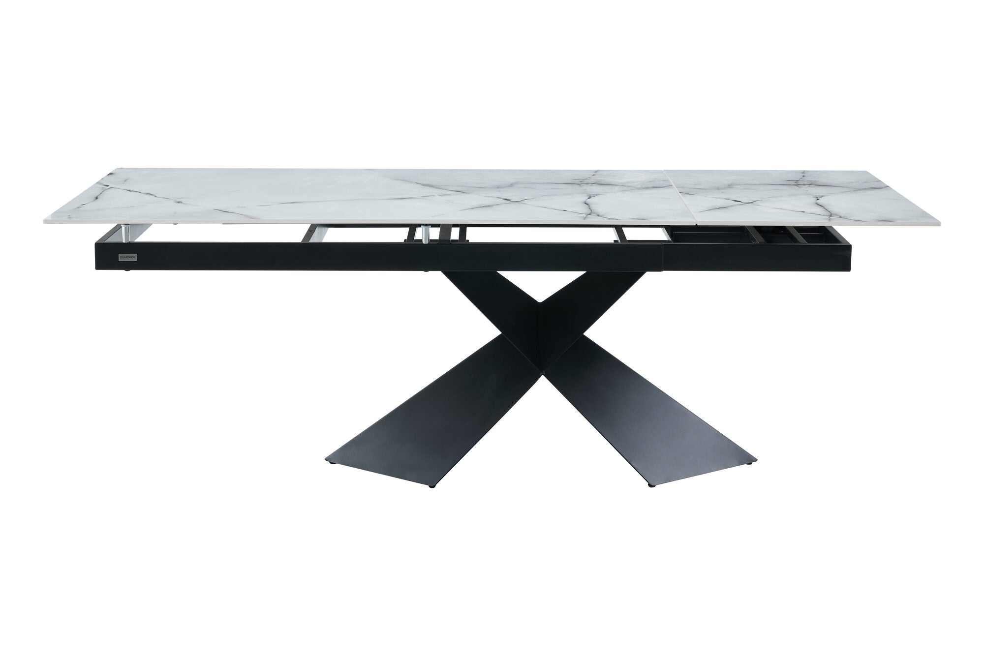 Set masa extensibila dumonde Noema 160-220x90 cm + 6 scaune Flow 59x64 cm