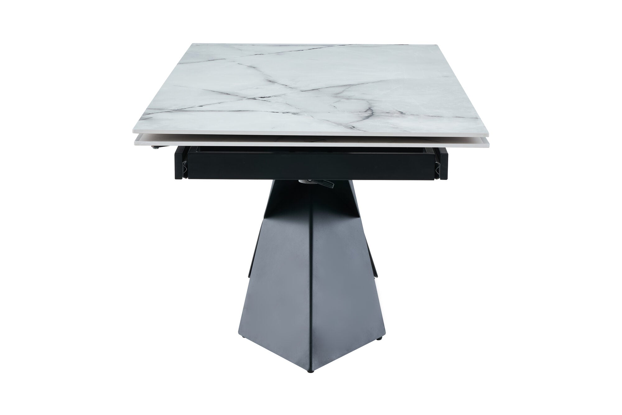 Masa extensibila dumonde picioare metalice si blat ceramic si blat ceramic Noema 160-220x90 cm