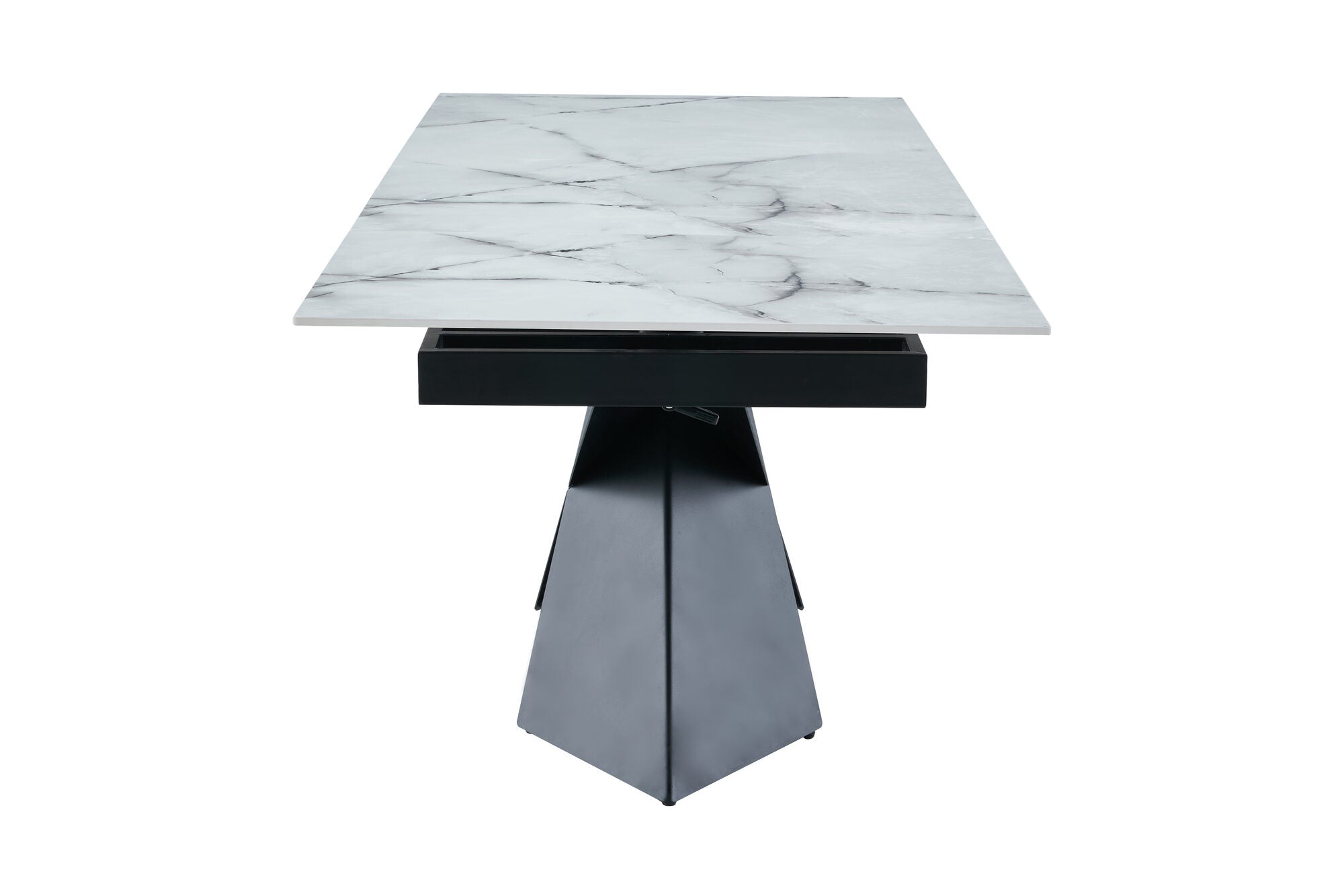 Set masa extensibila dumonde Noema 160-220x90 cm + 6 scaune Flow 59x64 cm