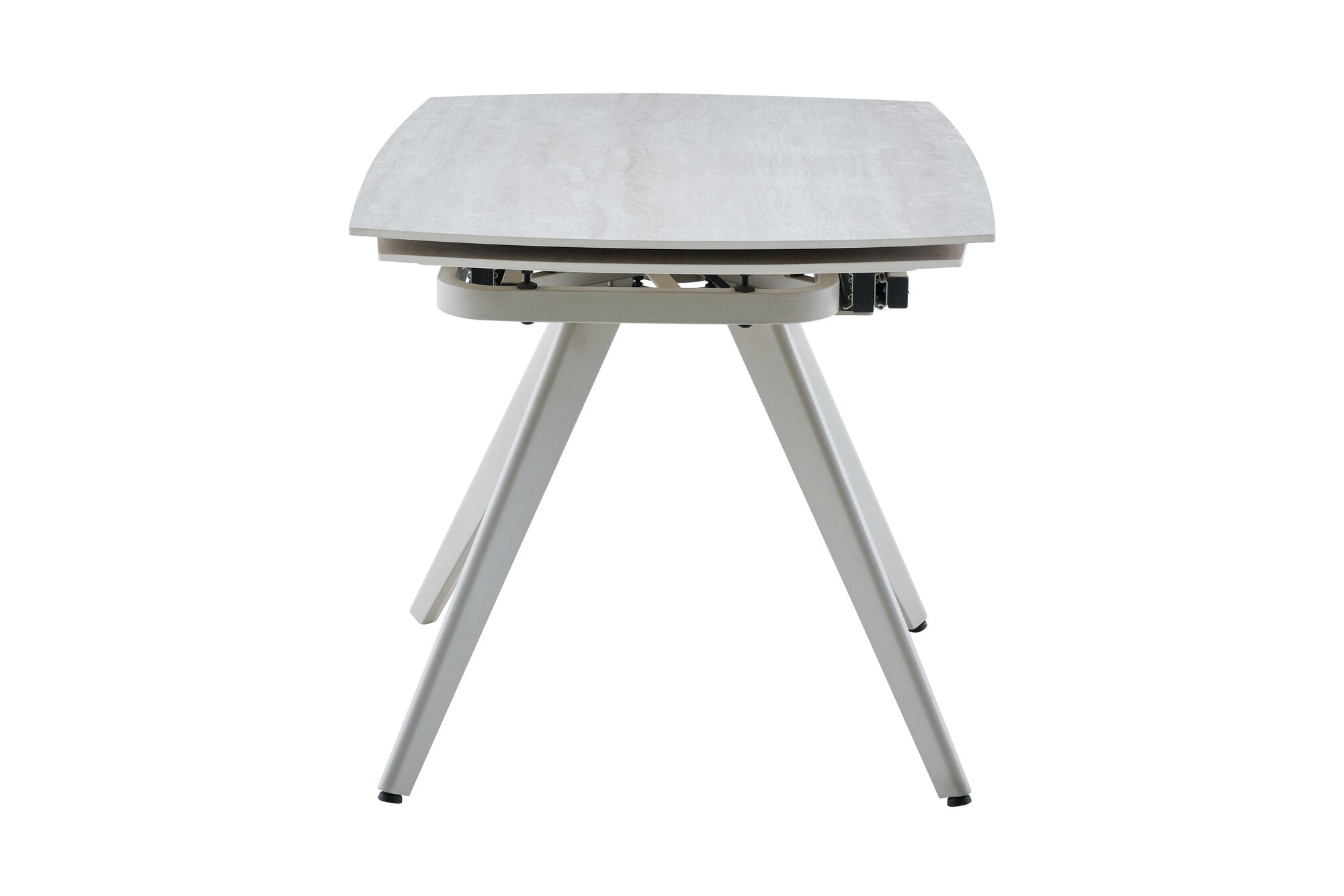 Masa extensibila dumonde cu picioare metalice si blat ceramic Umbra 120-180x80 cm