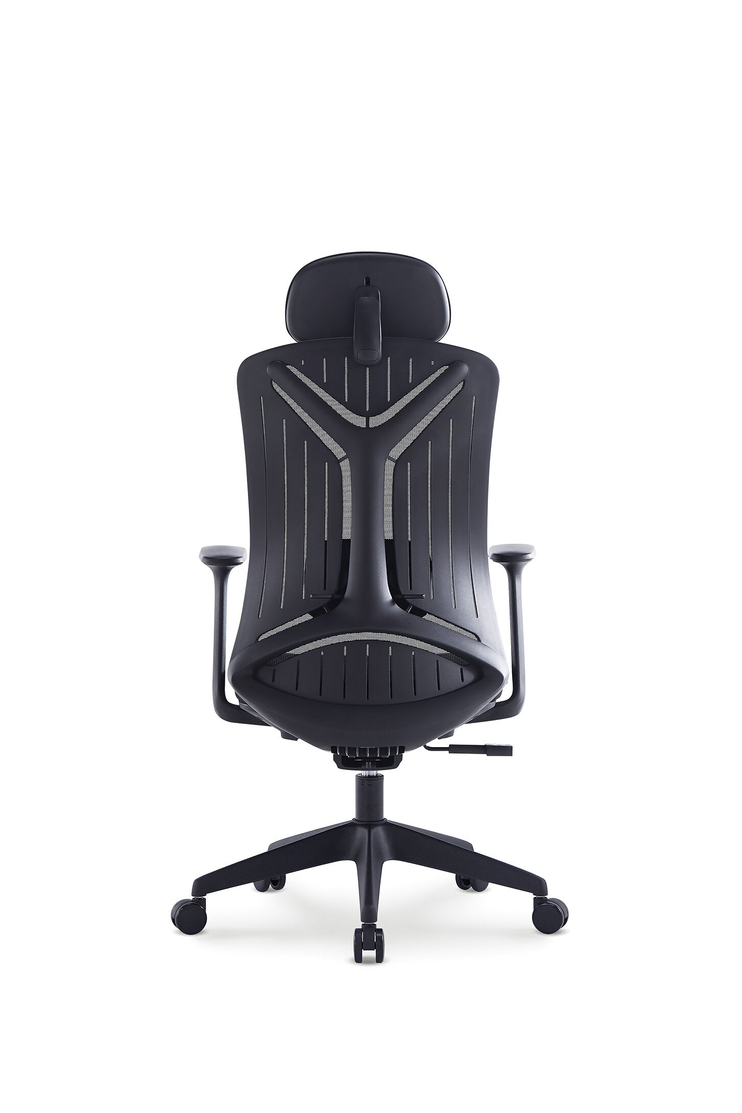 Scaun ergonomic profesional Core dumonde cu tetiera reglabila, mecanism multifunctional inclinare/blocare, cotiere ultra moi, MESH, negru