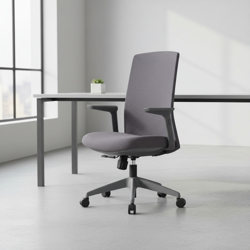 Scaun ergonomic profesional Pulse 2 dumonde cu mecanism multifunctional inclinare/blocare, cotiere 2D ultra moi, negru