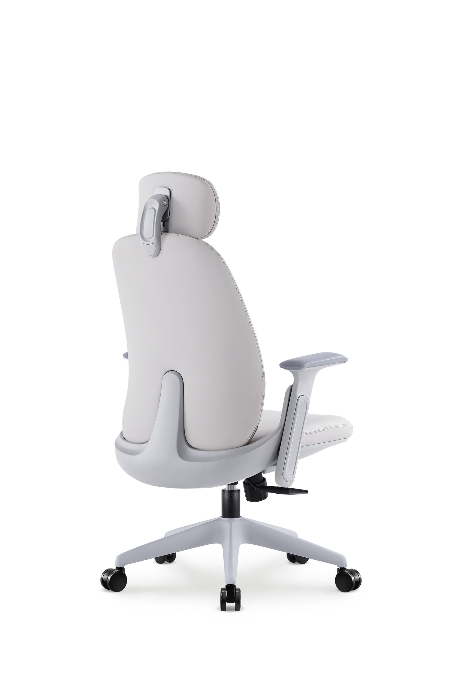 Scaun ergonomic profesional Zenith dumonde cu tetiera reglabila 2D, cotiere 2D ultra moi, mecanism multifunctional inclinare/blocare, suport picoare, gri