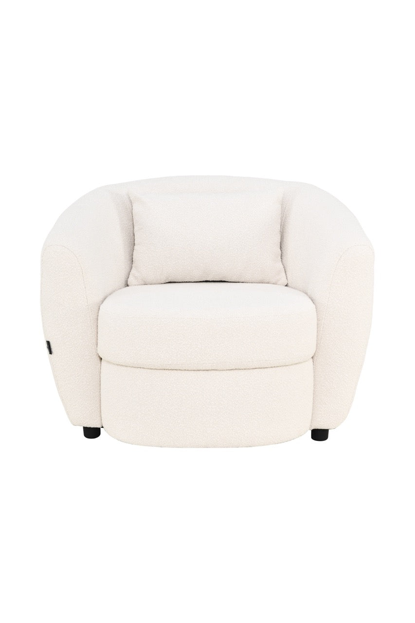 Fotoliu dumonde tapitat Gri modern Lorenzo 88x93cm ULK