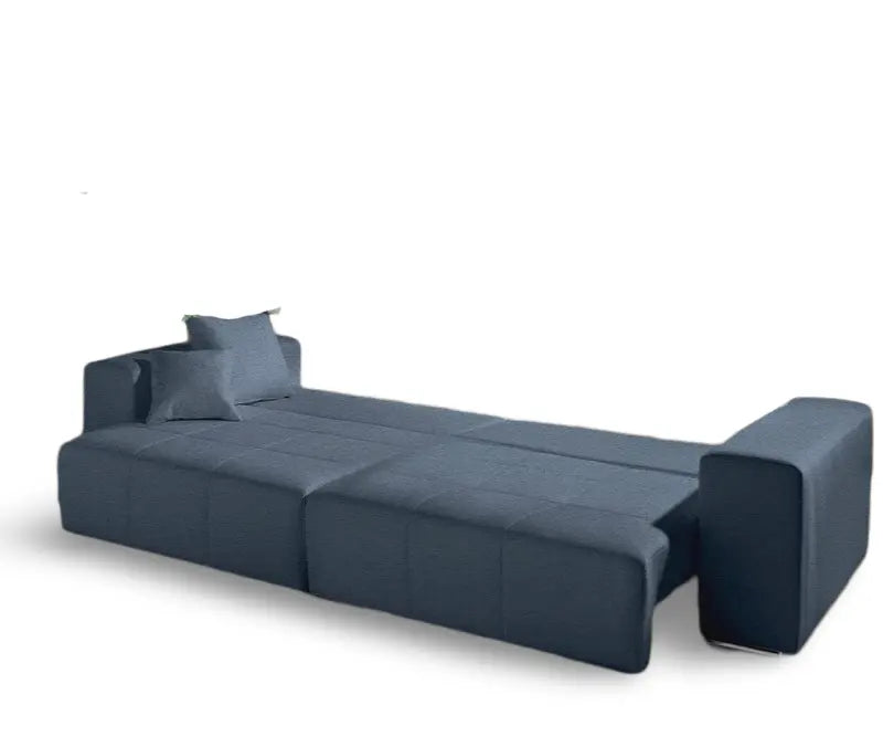 Canapea extensibilă dumonde cu ladă de depozitare Marbela Enjoy Blue XXL 295x100 cm