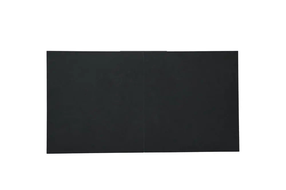 Masa extensibila dumonde, Viborg, blat ceramic, 160-200x90x76 H cm, negru/gri mat ES