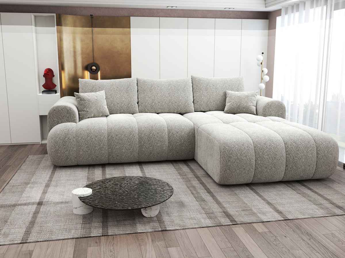 Colțar extensibil dumonde Milano Lounge Arena Bej II 255x190 cm