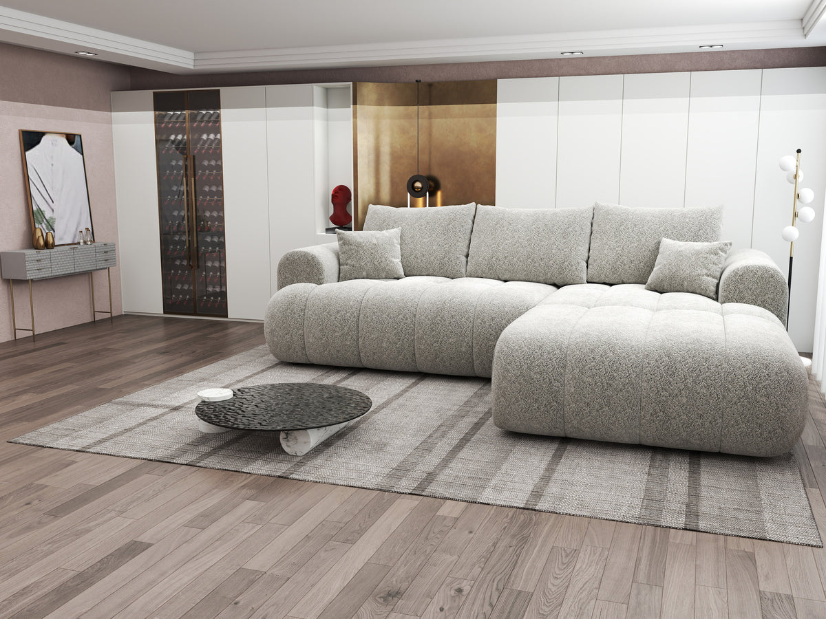 Colțar extensibil dumonde Milano Lounge Arena Bej II 255x190 cm