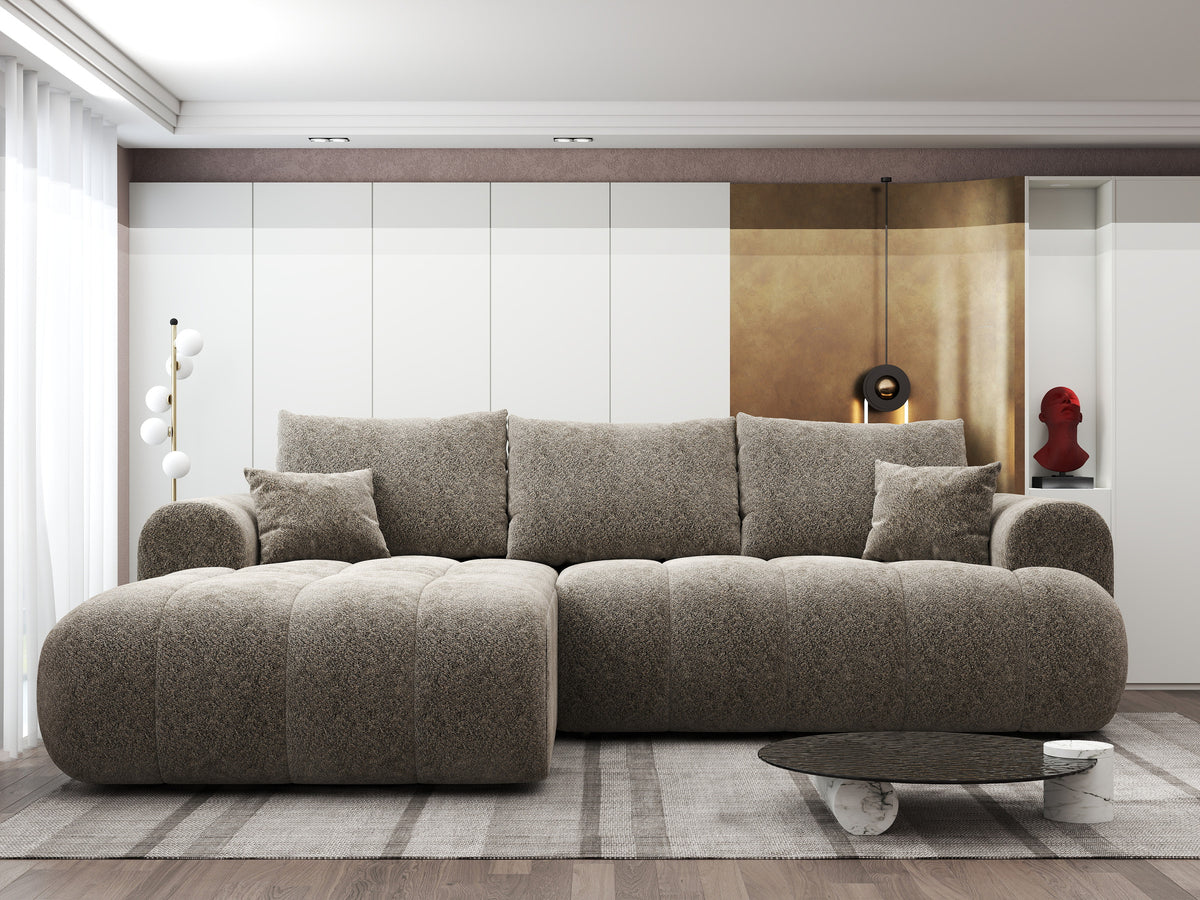 Colțar extensibil dumonde Milano Lounge Arena Antelope 255x190 cm