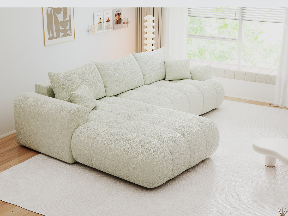 Colțar extensibil dumonde Milano Lounge Jaguar Ivory 255x190 cm