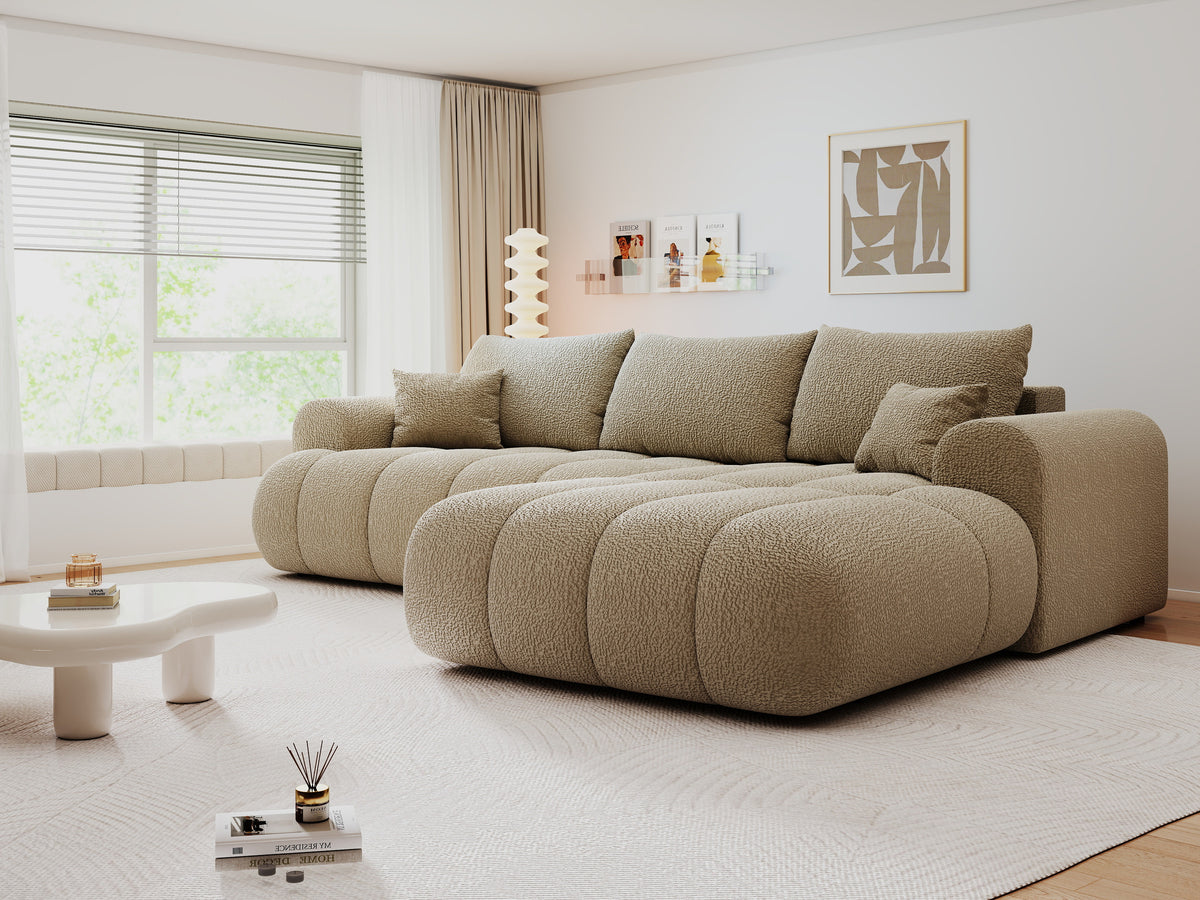 Colțar extensibil dumonde Milano Lounge Jaguar Linen II 255x190 cm