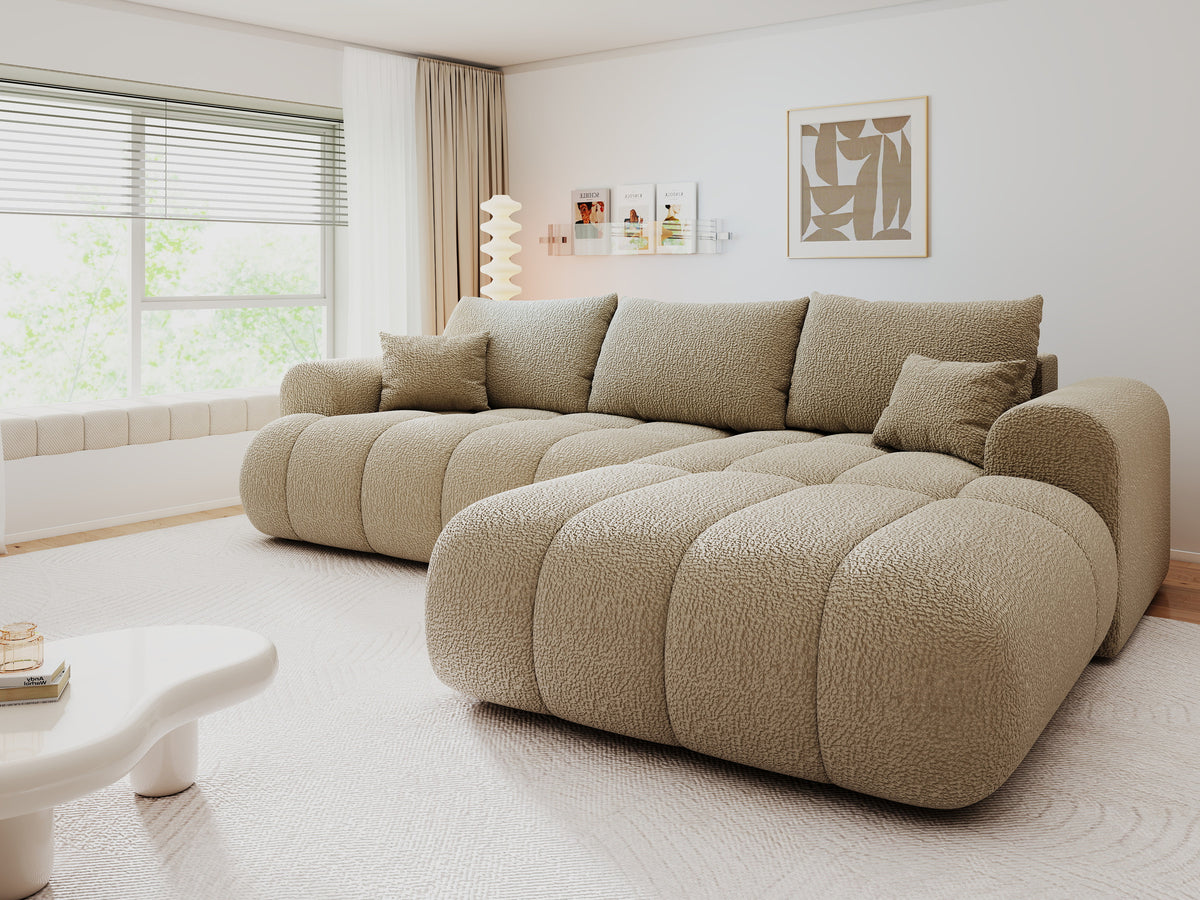 Colțar extensibil dumonde Milano Lounge Jaguar Linen II 255x190 cm