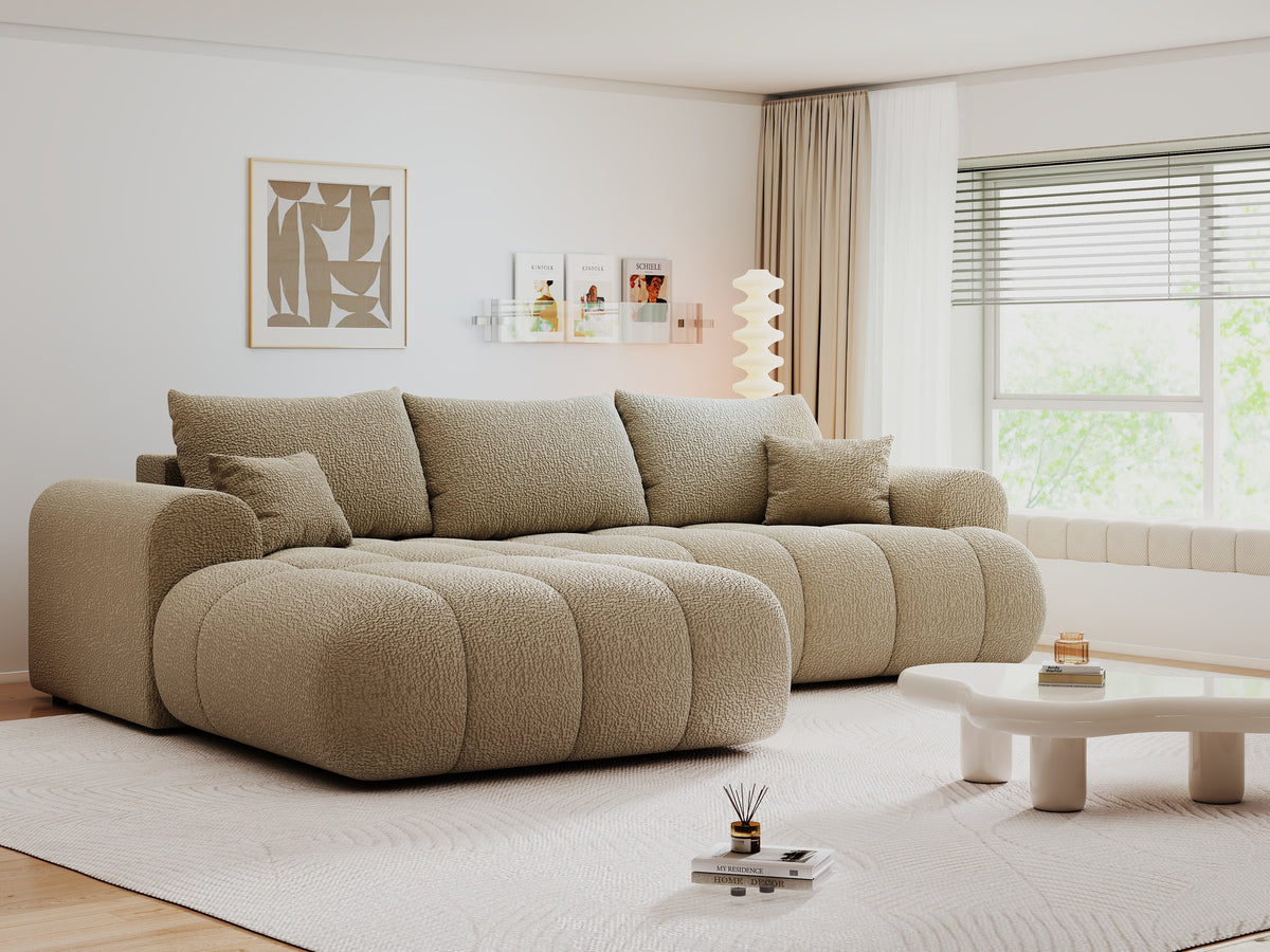 Colțar extensibil dumonde Milano Lounge Jaguar Linen 255x190 cm