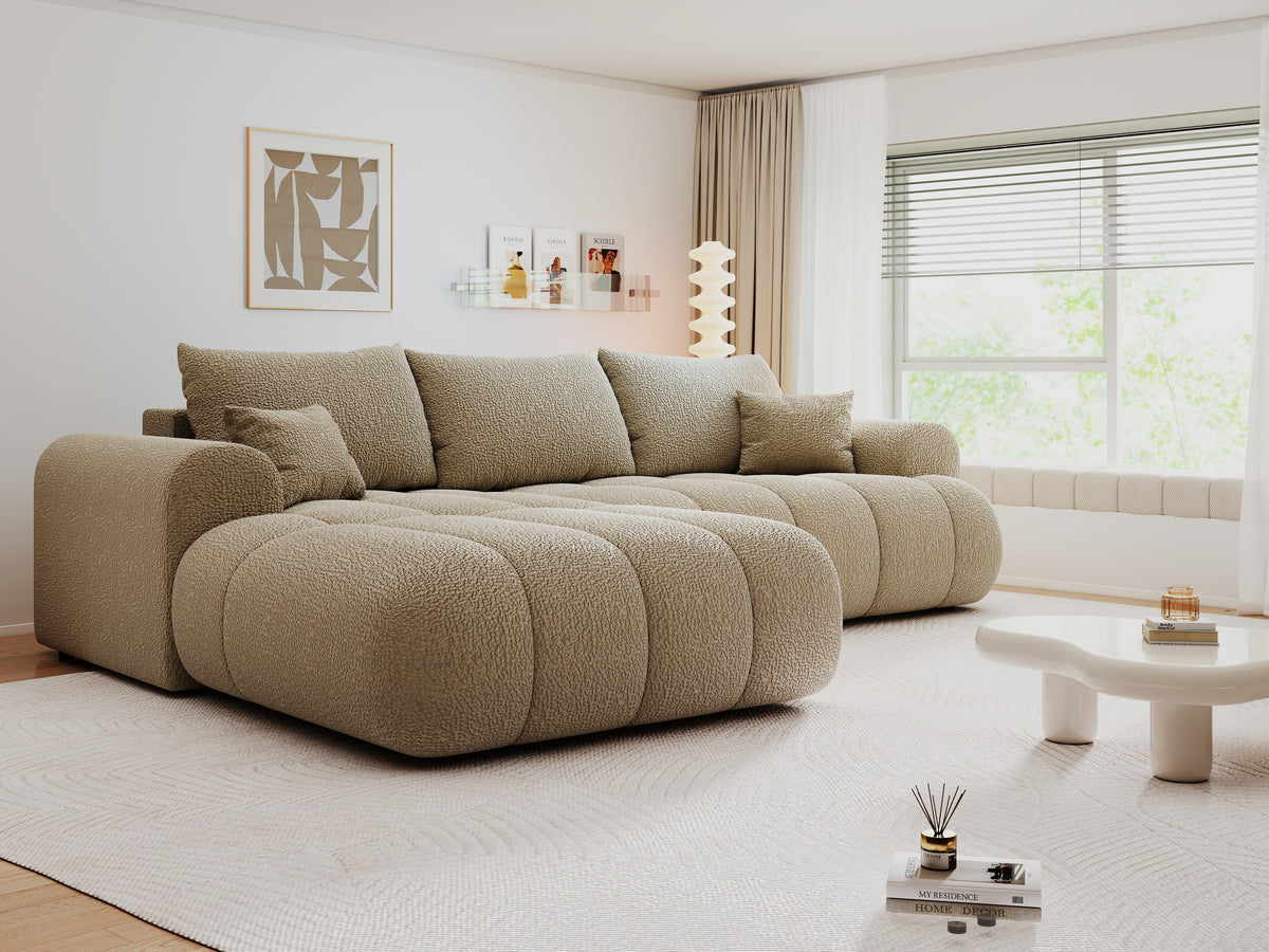 Colțar extensibil dumonde Milano Lounge Jaguar Linen 255x190 cm
