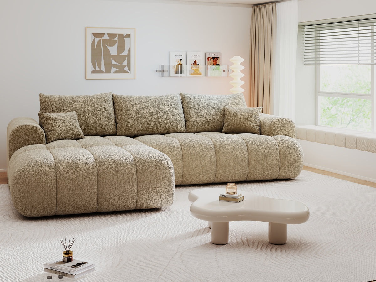 Colțar extensibil dumonde Milano Lounge Jaguar Linen 255x190 cm