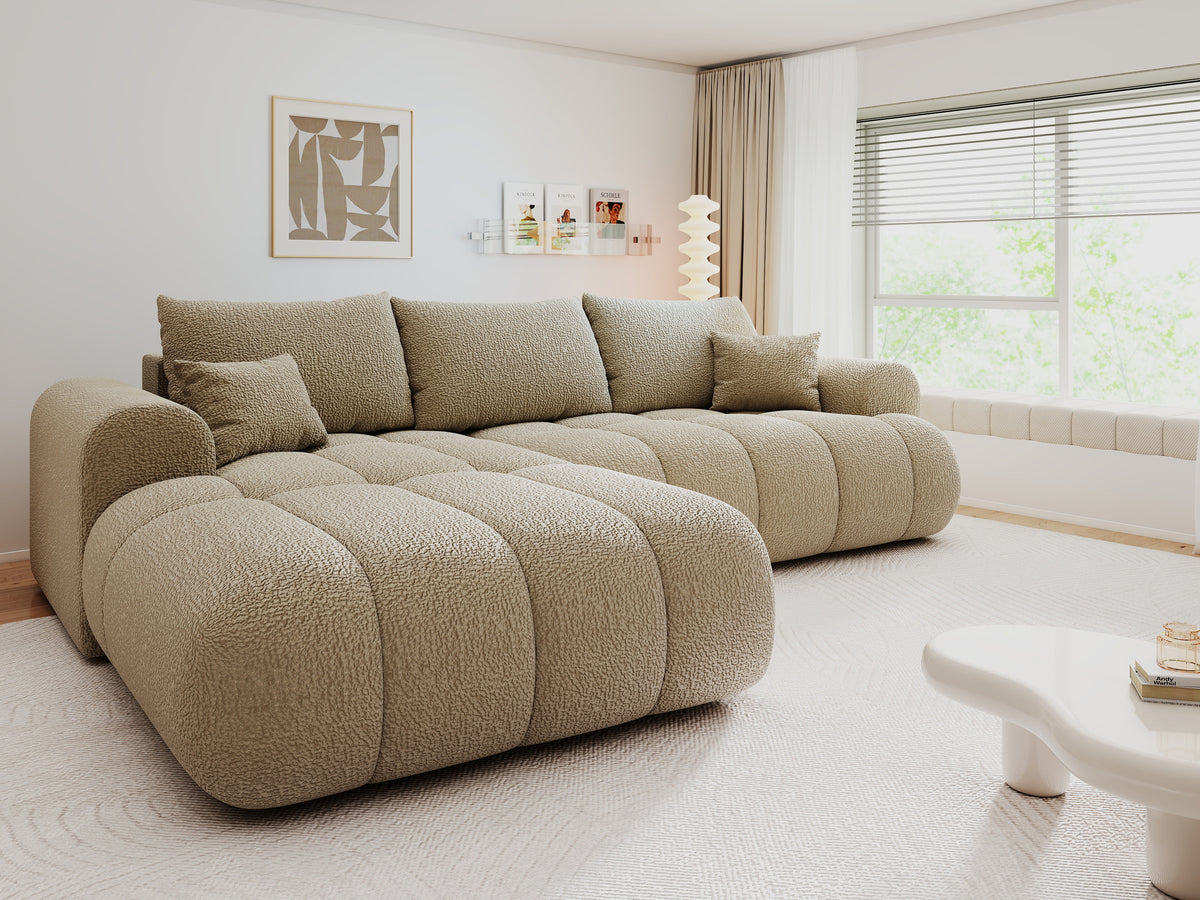 Colțar extensibil dumonde Milano Lounge Jaguar Linen 255x190 cm