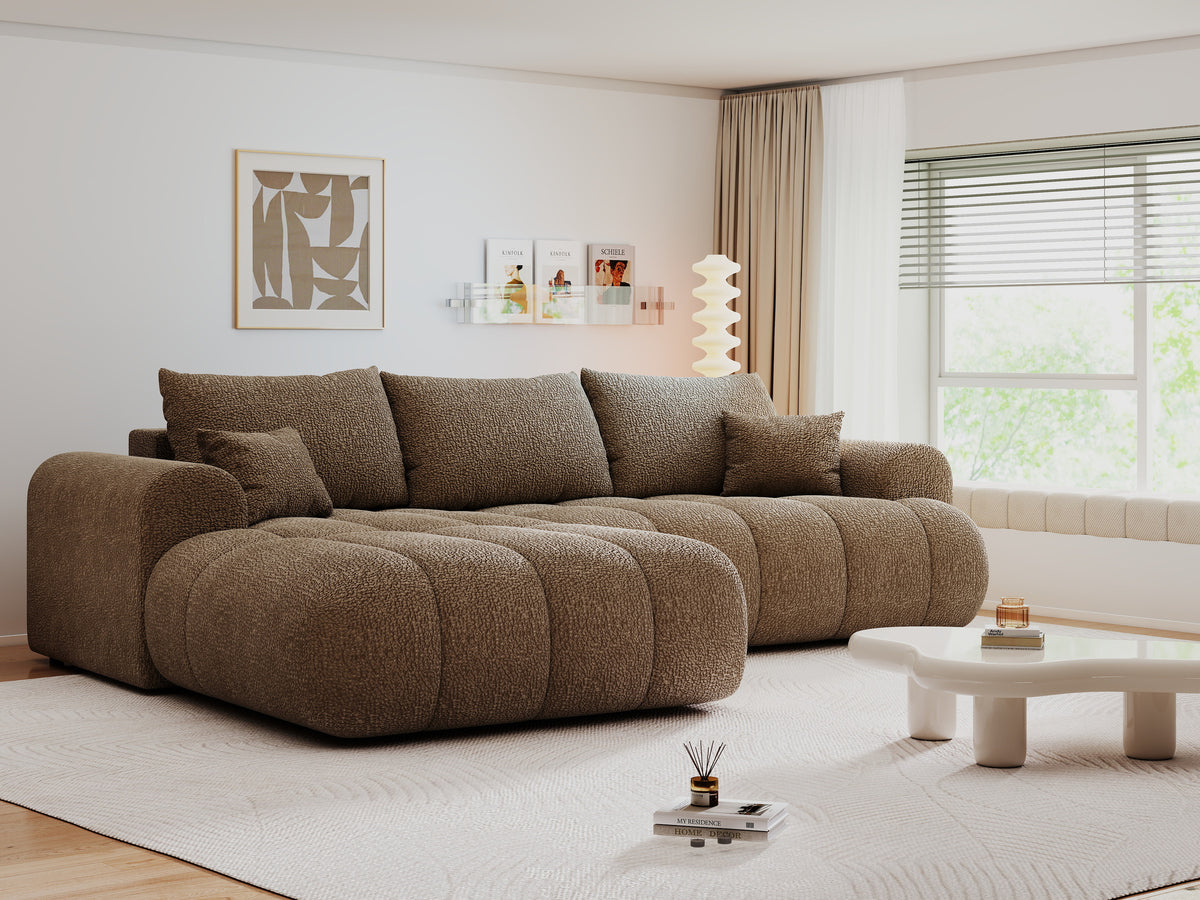 Colțar extensibil dumonde Milano Lounge Jaguar Mink 255x190 cm