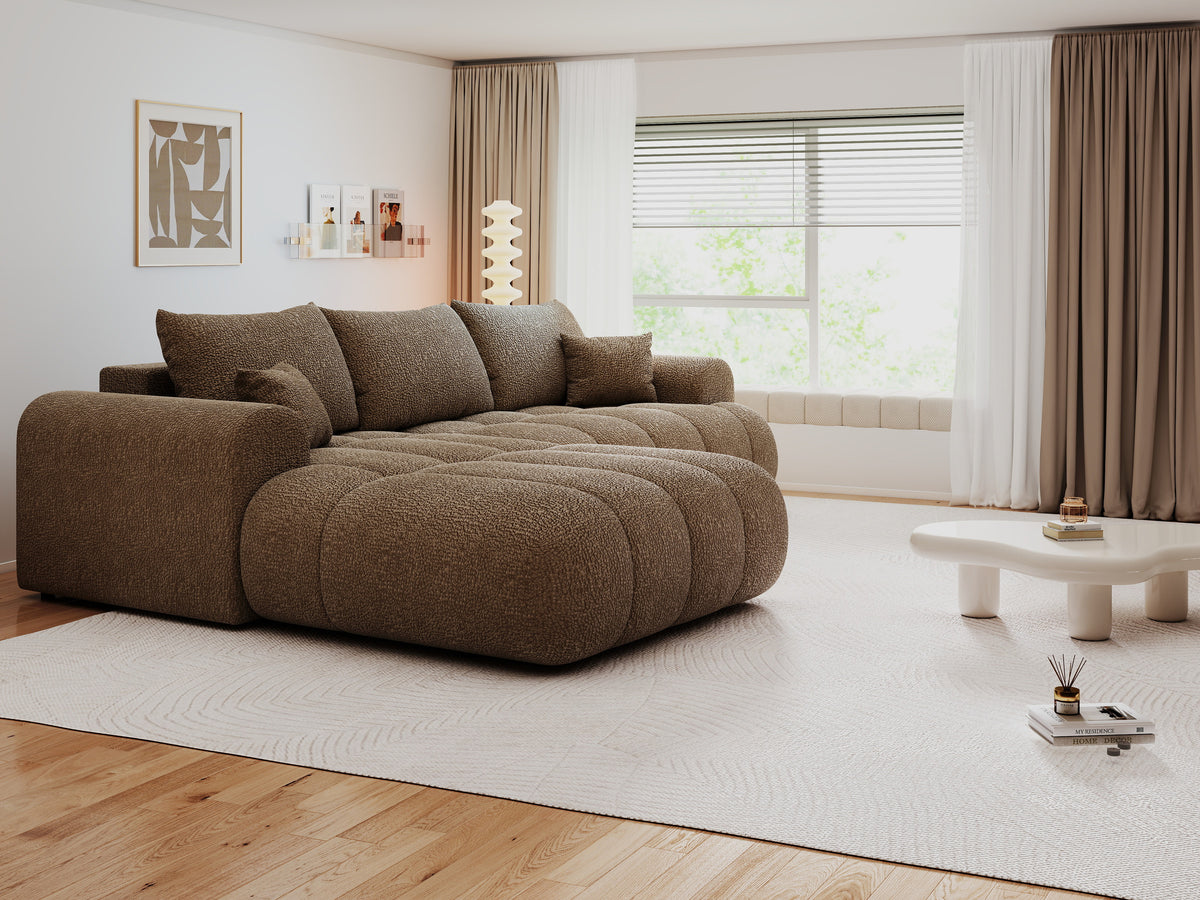 Colțar extensibil dumonde Milano Lounge Jaguar Mink 255x190 cm