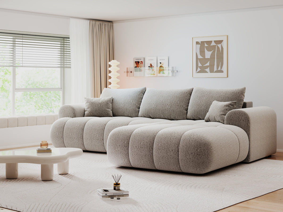 Colțar extensibil dumonde Milano Lounge Jaguar Gri II 255x190 cm