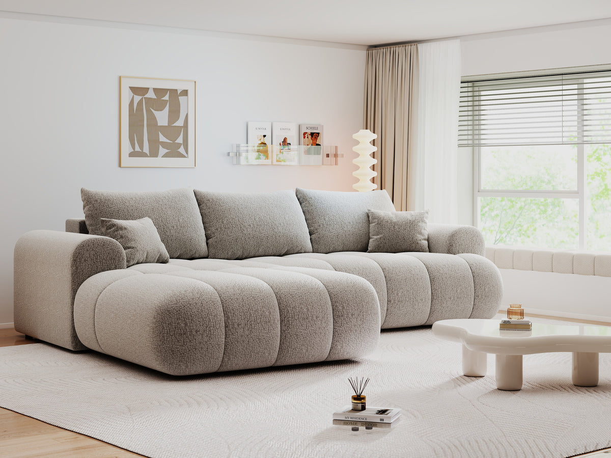 Colțar extensibil dumonde Milano Lounge Jaguar Gri 255x190 cm