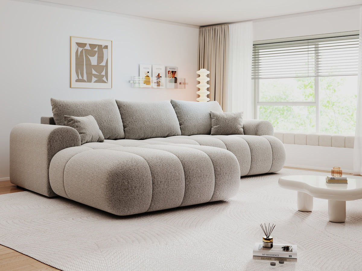 Colțar extensibil dumonde Milano Lounge Jaguar Gri 255x190 cm