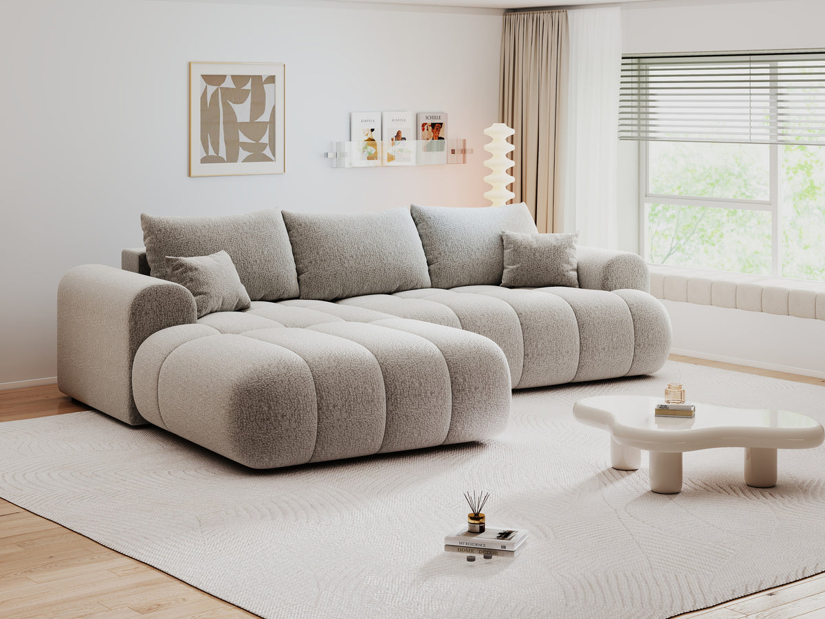 Colțar extensibil dumonde Milano Lounge Jaguar Gri 255x190 cm